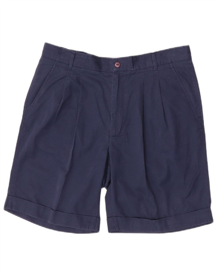 Fila Short Chino Femme W34 Large Bleu Marine Coton
