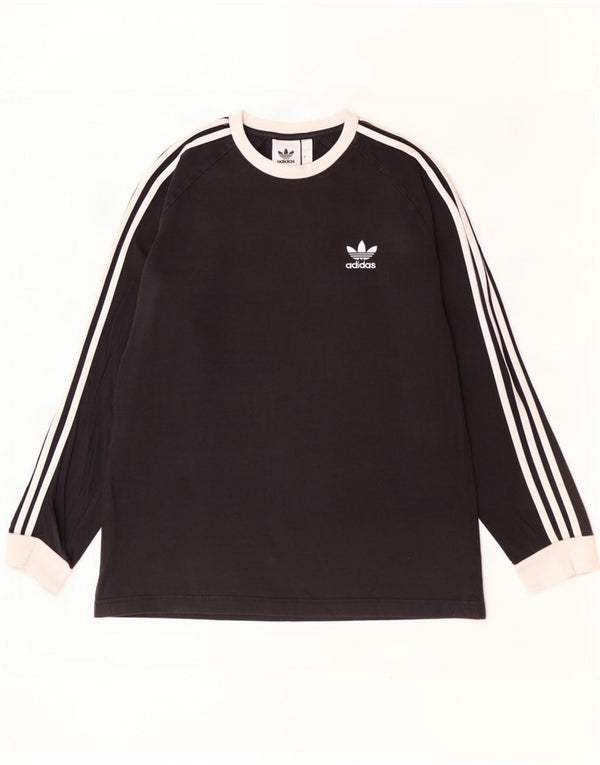 Adidas Haut à manches longues pour homme Grand coton noir