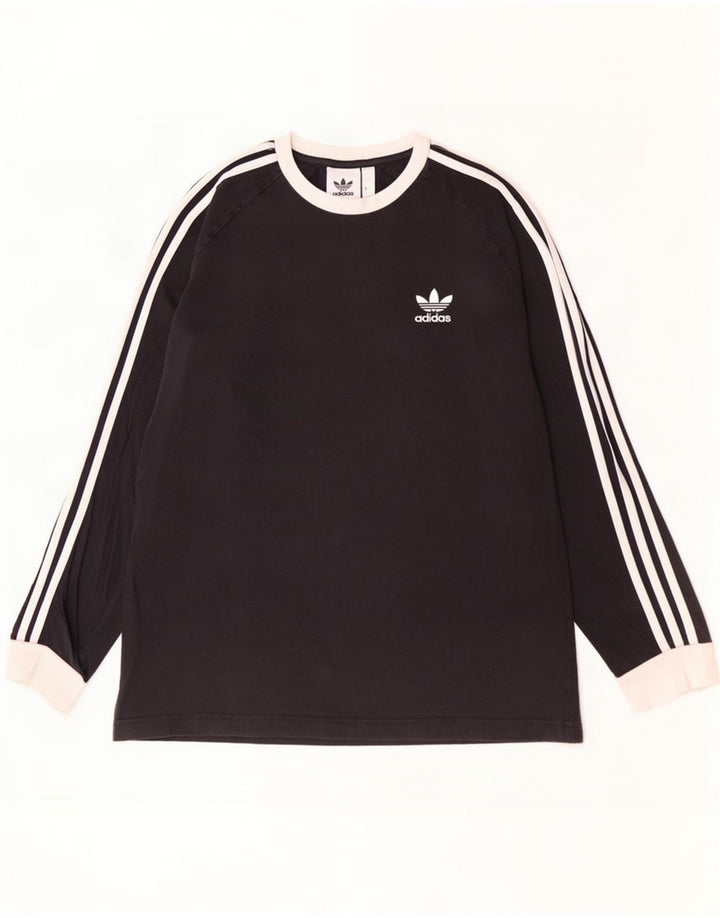Adidas Haut à manches longues pour homme Grand coton noir