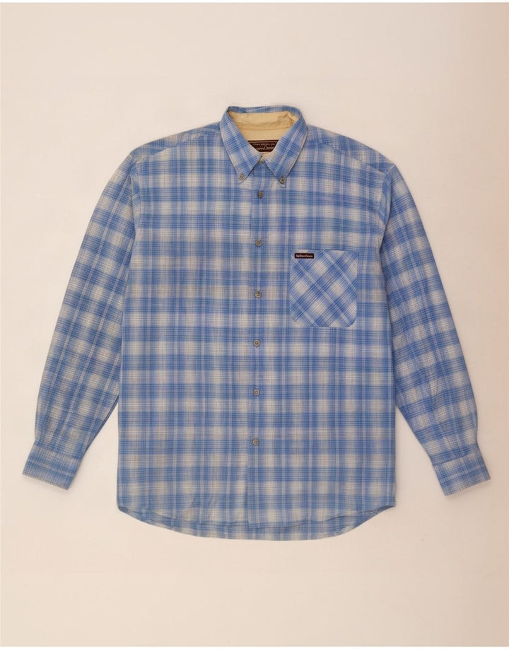 Marlboro Classics Chemise Homme Grand Carreau Bleu