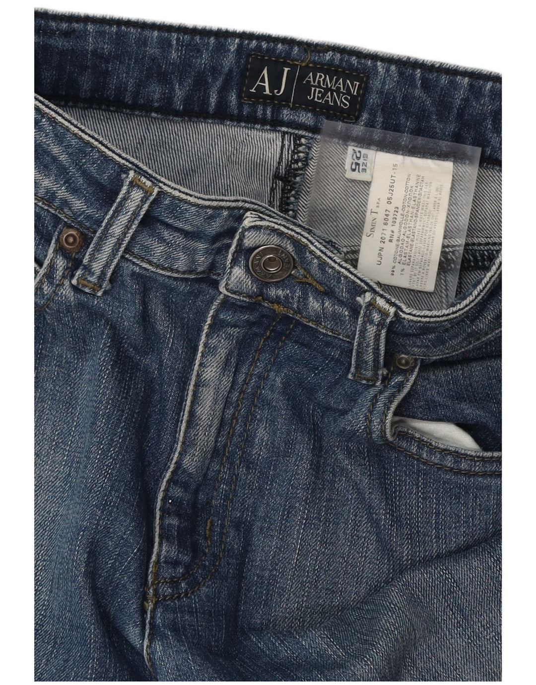 ARMANI Jean Bootcut Femme W25 L29 Bleu Coton