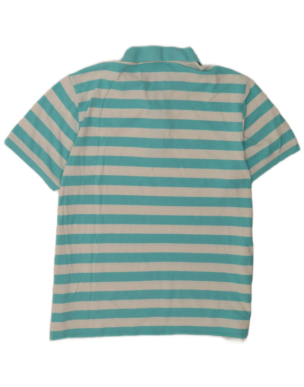 Crew Clothing Polo Homme 2XL Coton Rayé Turquoise