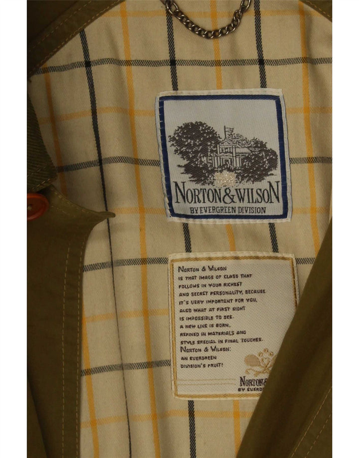 Norton & Wilson Trench-coat pour homme UK 40 Large Kaki