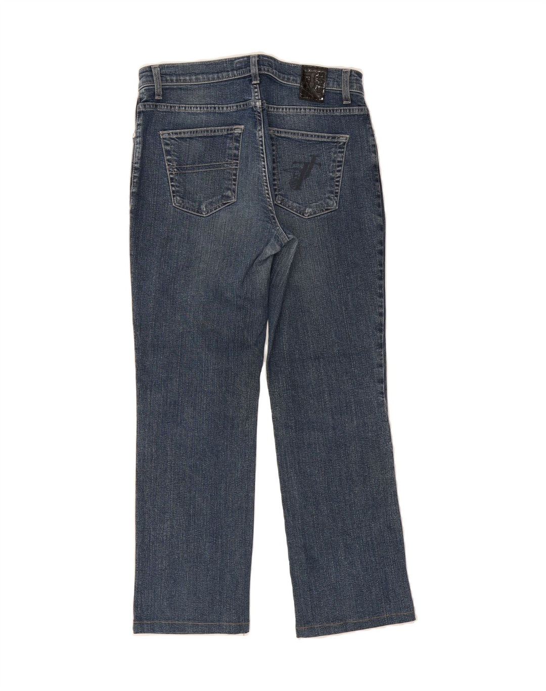 TRUSSARDI Womens Straight Jeans W28 L27 Blue Cotton Vintage Trussardi and Second-Hand Trussardi from Messina Hembry 