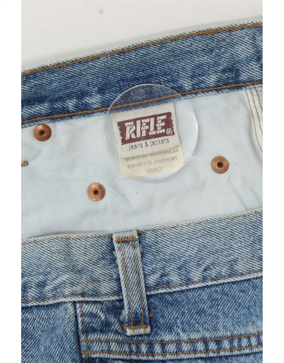 RIFLE Jean ample court homme W36 L26 bleu coton