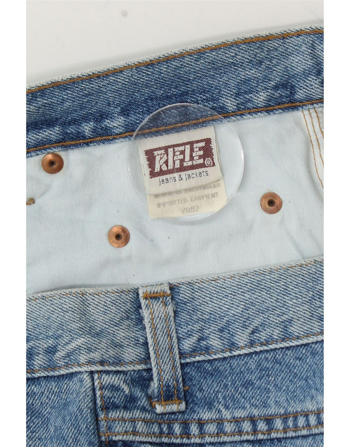 RIFLE Jean ample court homme W36 L26 bleu coton
