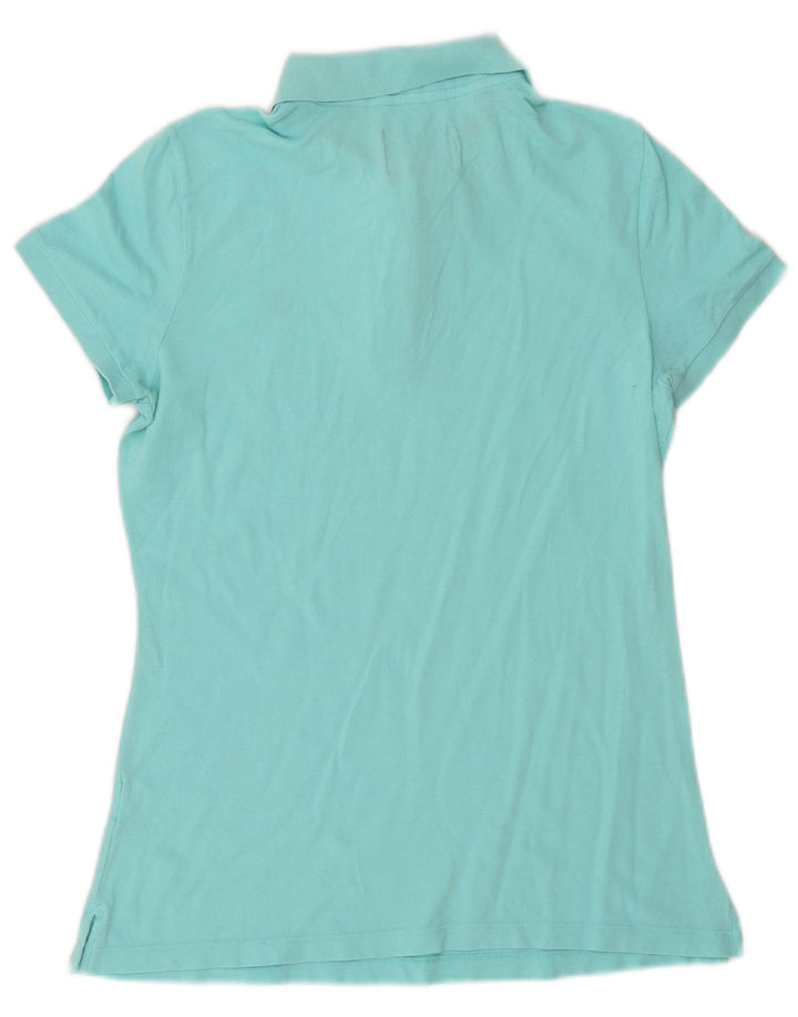 Benetton Polo Femme UK 16 Large Turquoise