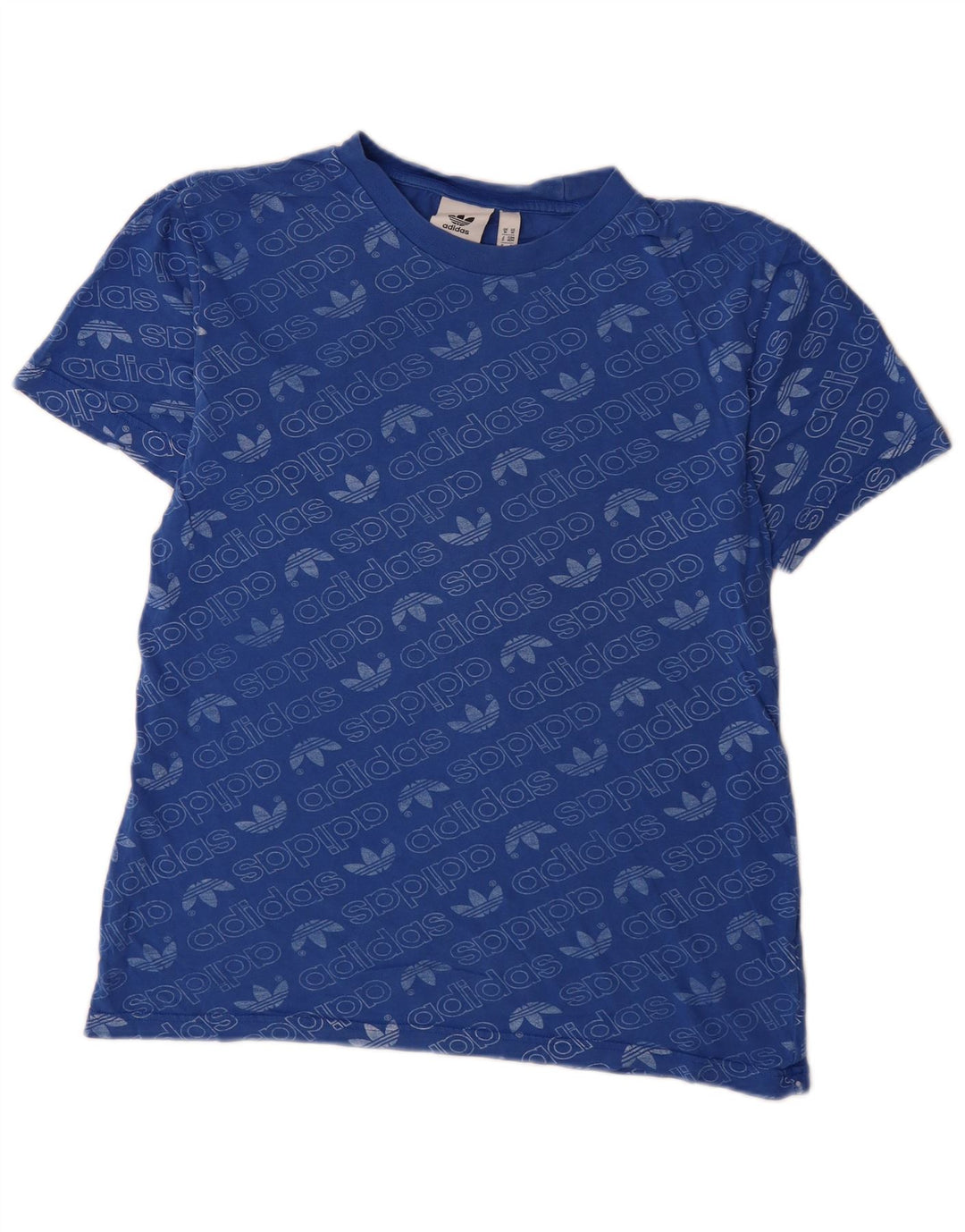 Adidas T-Shirt Graphique Homme Bleu Moyen Coton