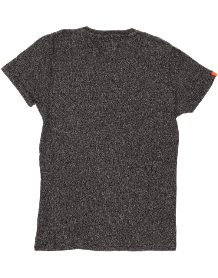 Superdry T-Shirt Homme Gris Moyen Moucheté Coton