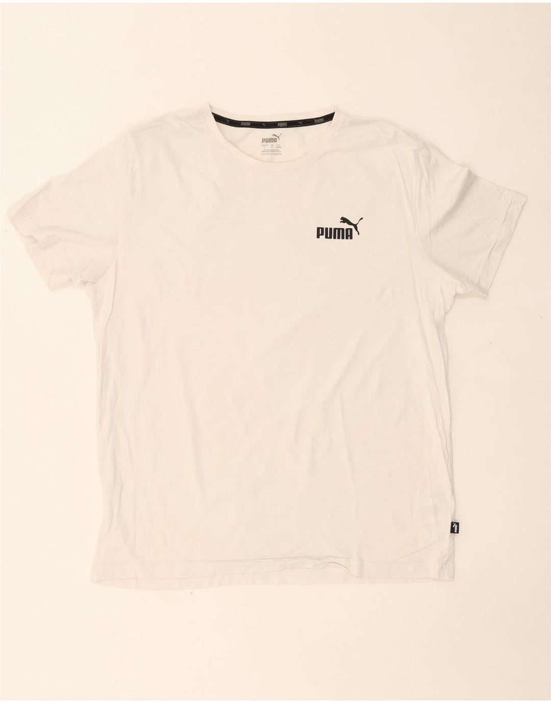 PUMA T-Shirt Homme Grand Blanc Coton