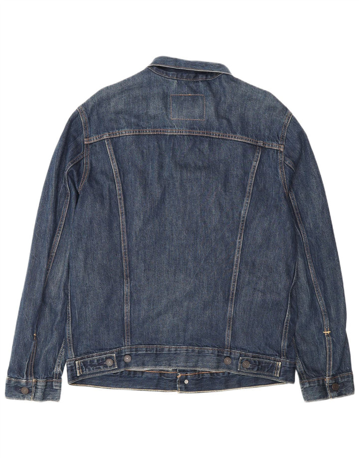 LEVI'S Veste en jean pour homme UK 40 Large Bleu Coton