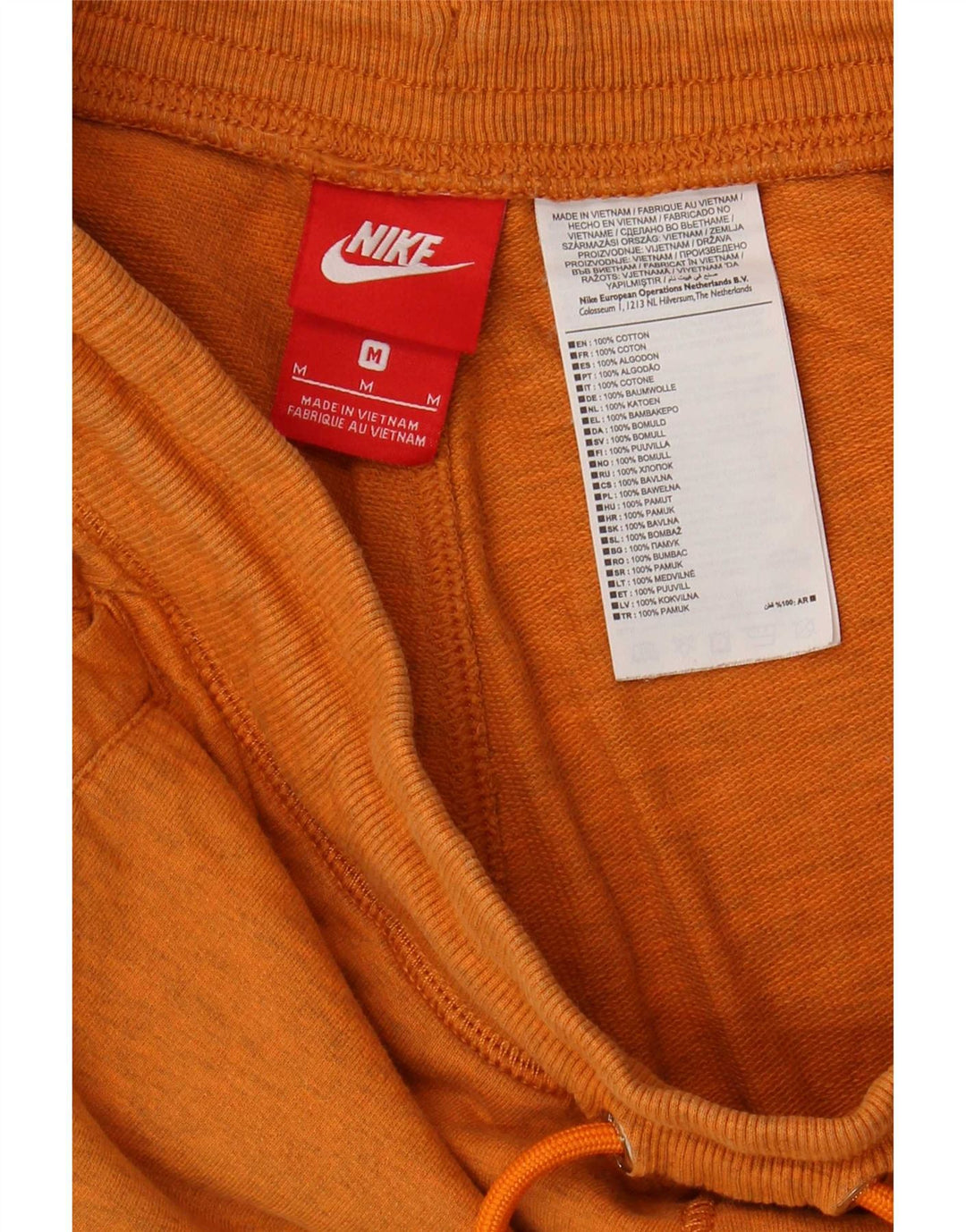 Nike Short de sport graphique en coton marron moyen pour homme