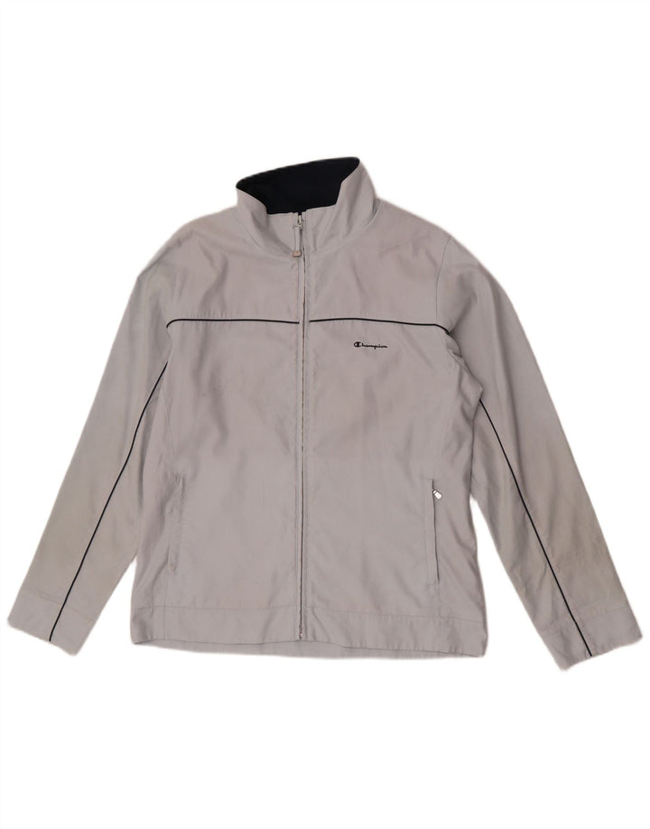 Champion Veste de survêtement pour femme UK 16 Large Gris Polyester