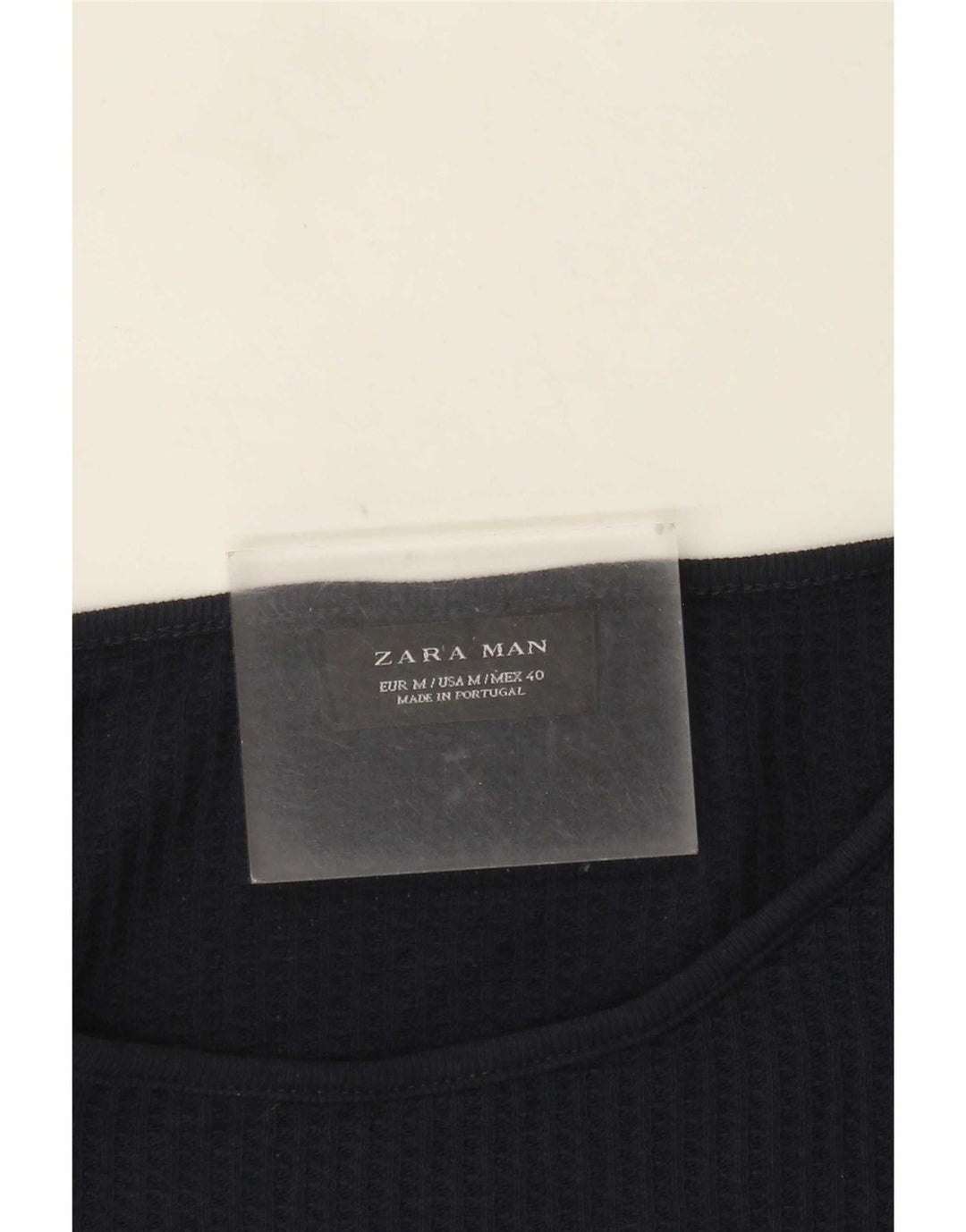 Zara Pull Col Bateau Homme Bleu Marine Moyen