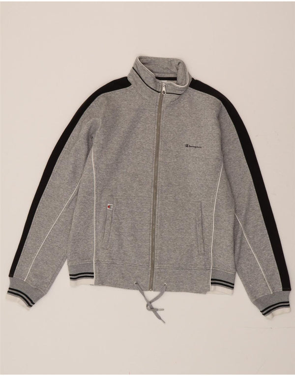 Champion Veste de survêtement pour femme UK 16 Large Gris Colorblock Coton