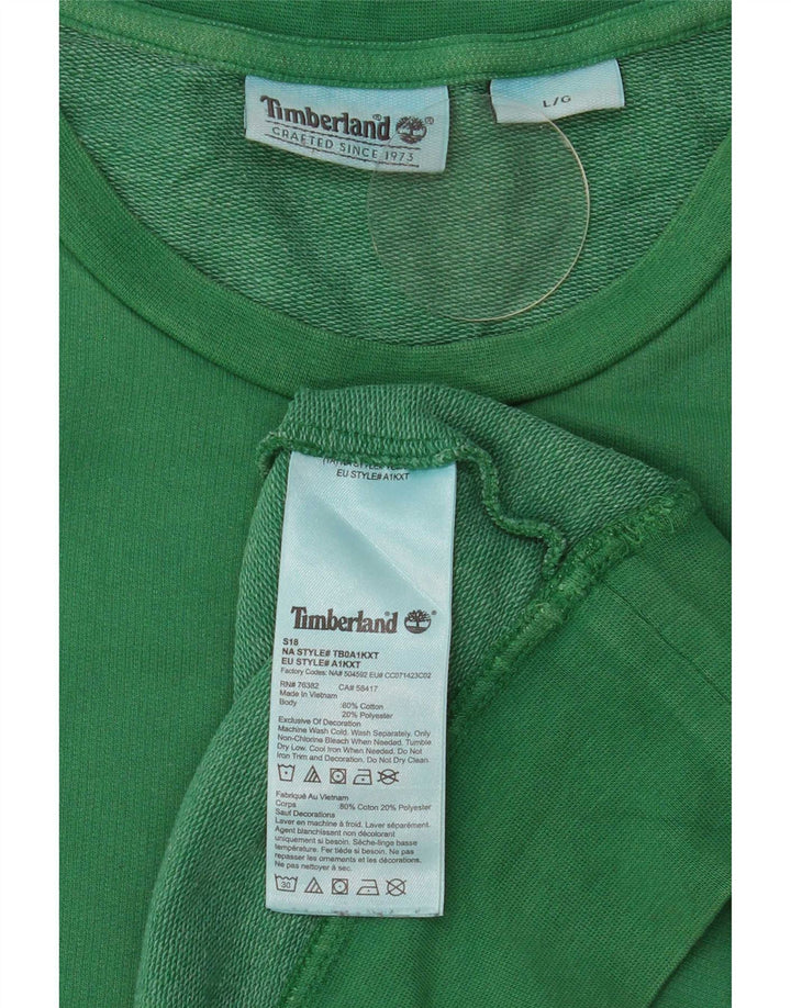 Timberland Sweat-shirt pour homme en coton vert grand