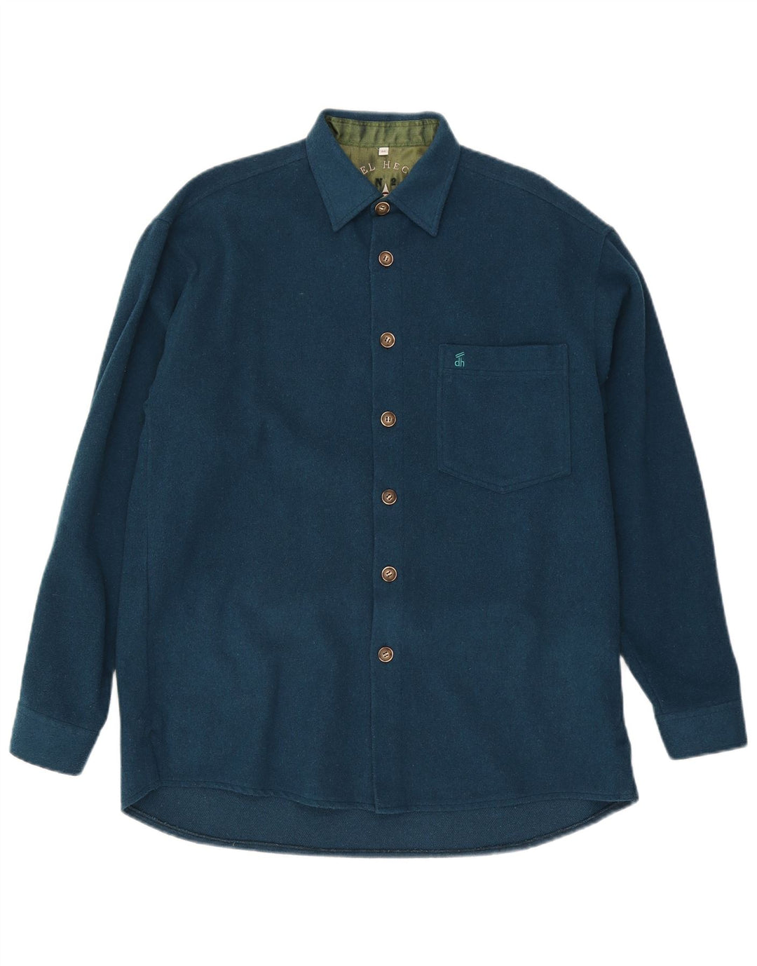 Daniel Hechter Chemise Homme Laine Turquoise Moyenne