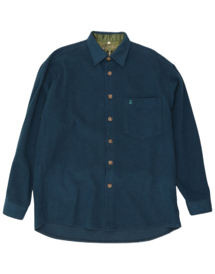 Daniel Hechter Chemise Homme Laine Turquoise Moyenne