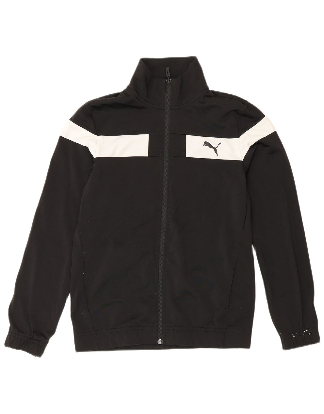 Puma Veste de Survêtement Garçon 11-12 ans Noir Colorblock Polyester