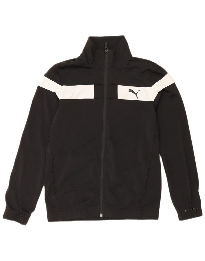 Puma Veste de Survêtement Garçon 11-12 ans Noir Colorblock Polyester