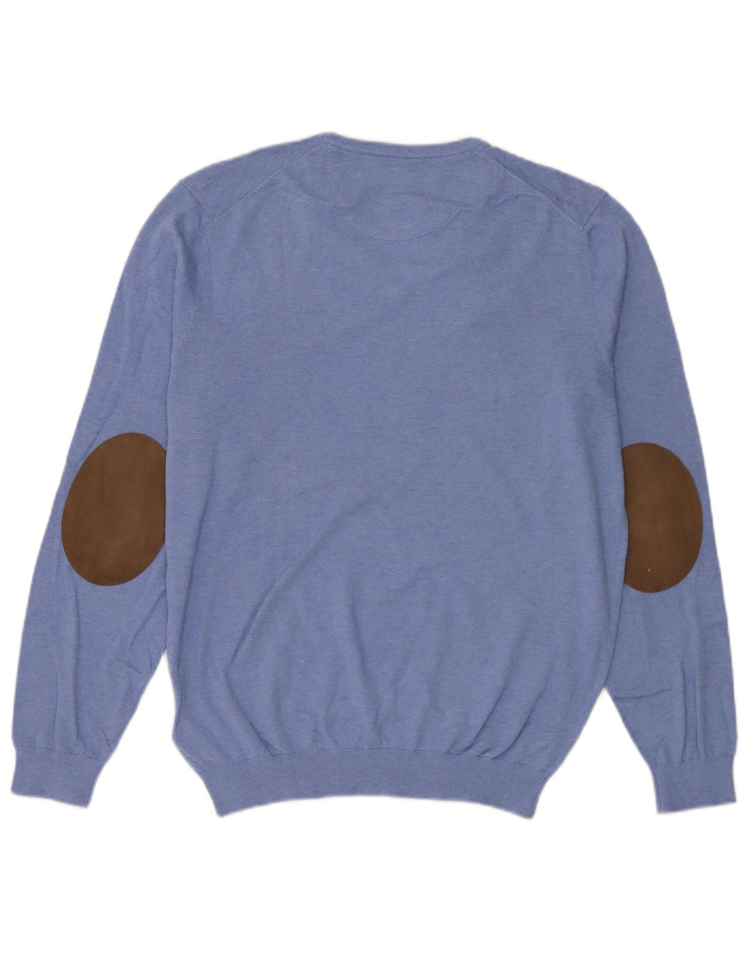 Massimo Dutti Pull col V Homme XL Bleu Coton