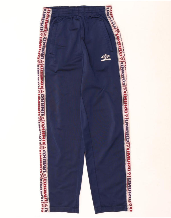 Umbro Pantalon de Survêtement Graphique Homme Petit Bleu Marine Colorblock Polyester
