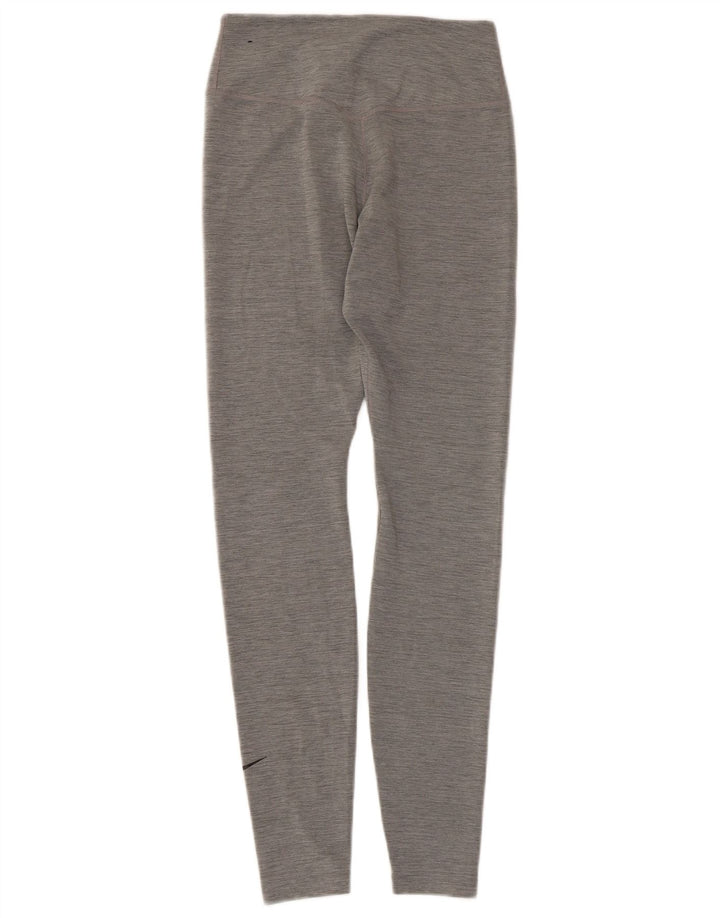 Nike Legging Dri Fit pour femme UK 8 Petit polyester moucheté gris