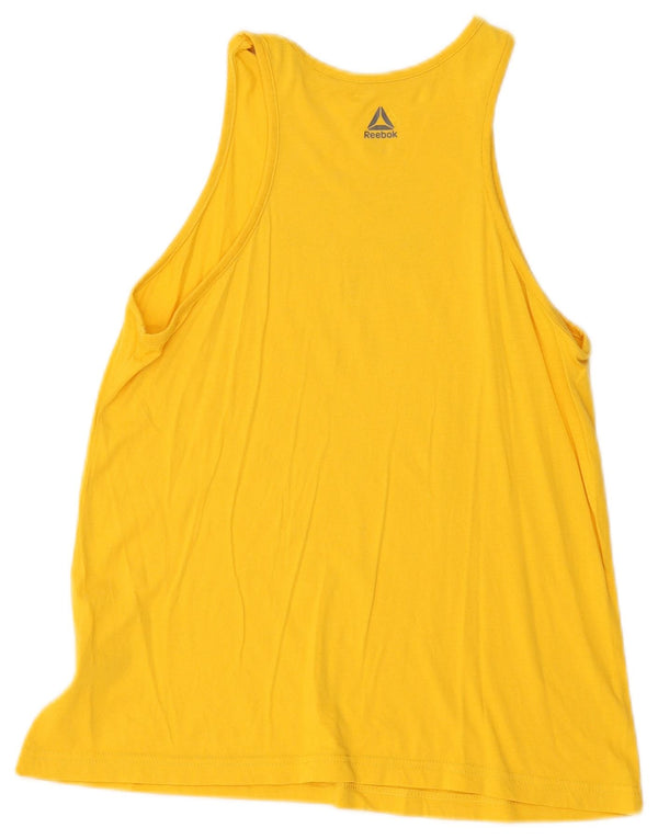 Reebok Débardeur Les Mills Graphic pour femme UK 8/10 Small Jaune