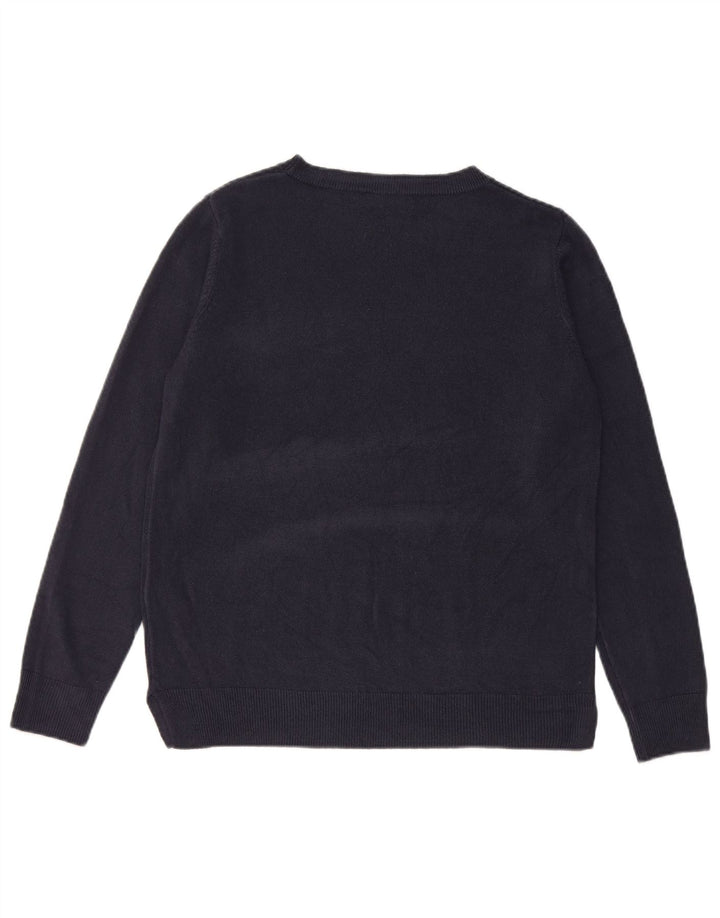 Marks & Spencer Pull col bateau pour femme UK 14 Bleu marine moyen