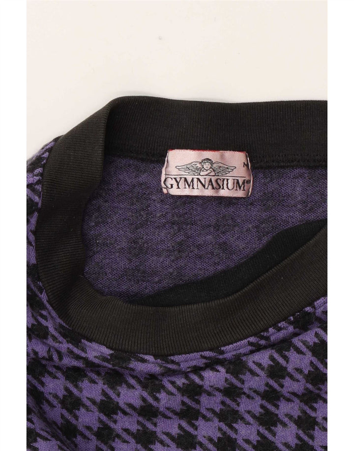 Gymnasium Haut à manches longues pour femme UK 44 Pied-de-poule Violet moyen