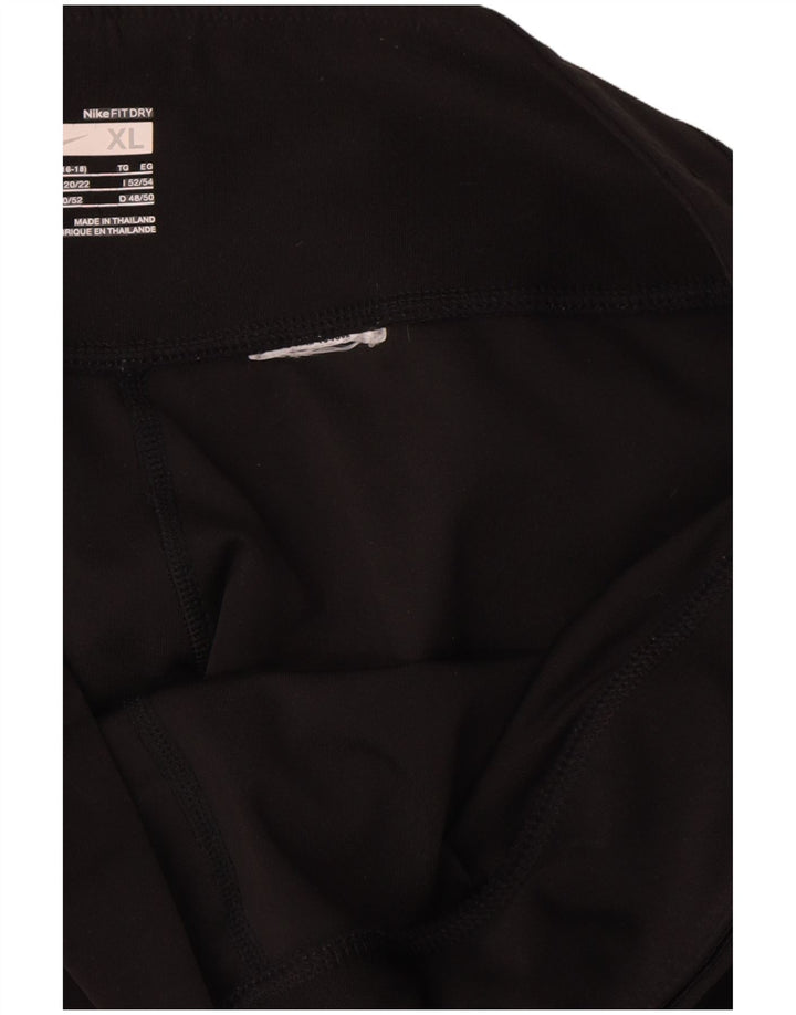 Legging Capri Nike Femme UK 20/22 XL Noir