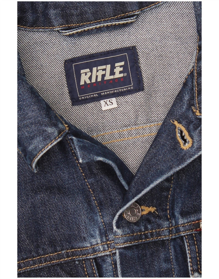 Rifle Veste en jean courte pour femme UK 6 XS Bleu Coton