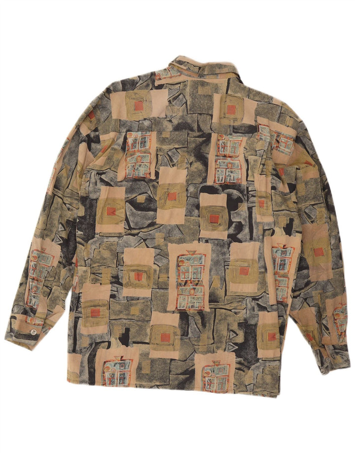 Chemise Homme Vintage Grand Coton Patchwork Multicolore