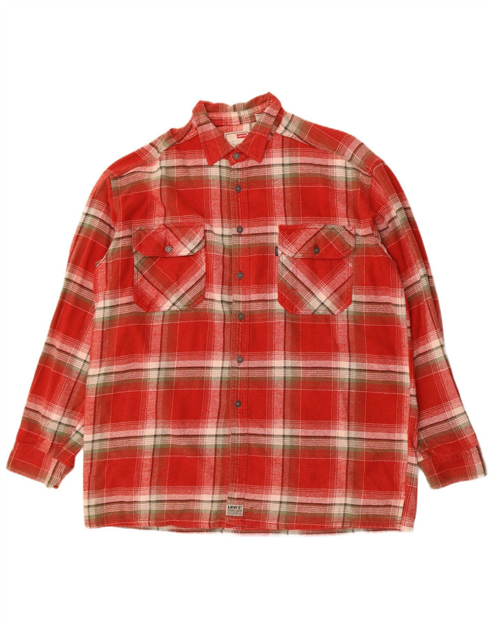 Levi's Chemise Flanelle XL Homme Rouge Carreaux Coton