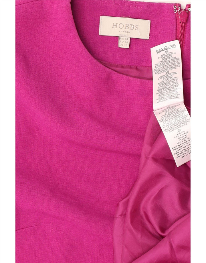 Hobbs Robe droite pour femme UK 44 Large Rose Polyester