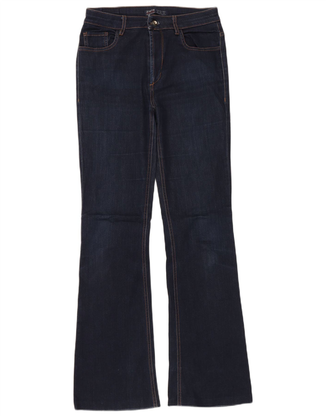 Zara Jean évasé pour femme EU 40 Medium W30 L32 Bleu marine