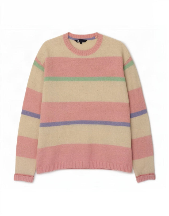 Crew Clothing Pull à col pour femme UK 16 Large Multicolore
