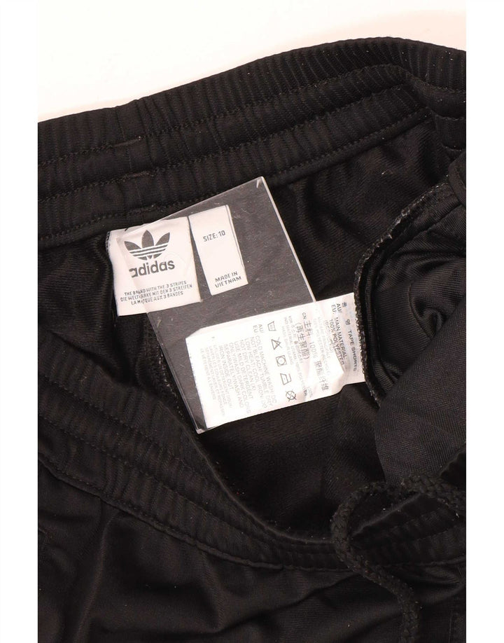 Adidas Short de sport graphique pour femme UK 10 Petit Noir Polyester