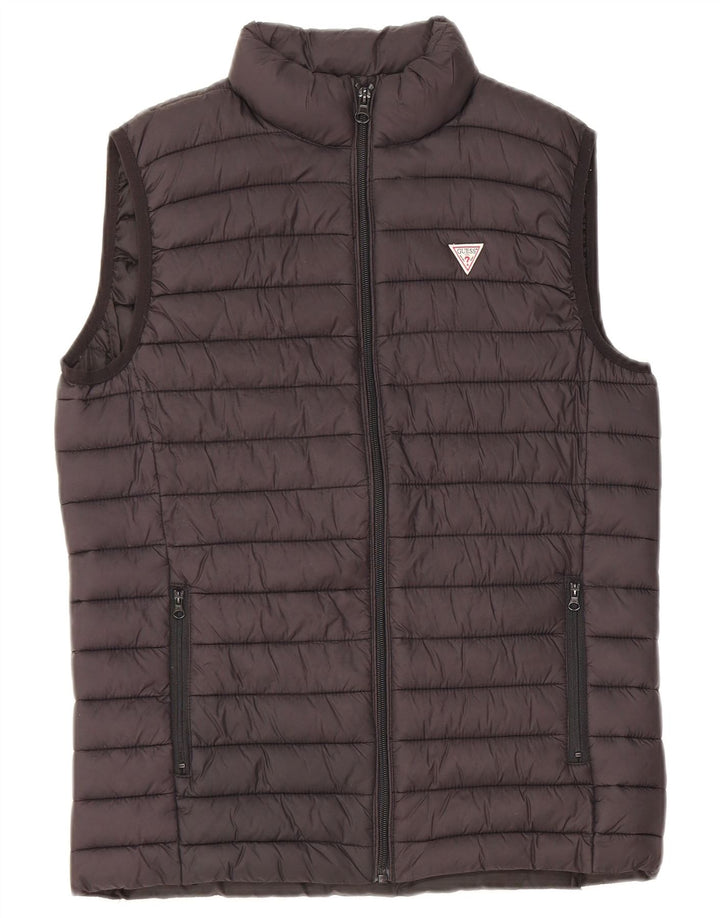 Guess Gilet rembourré garçon 13-14 ans Noir Polyamide