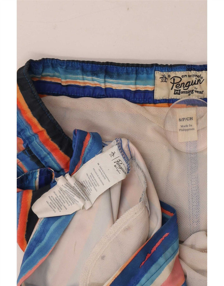 Penguin Short de Bain Homme Petit Polyester Rayé Multicolore