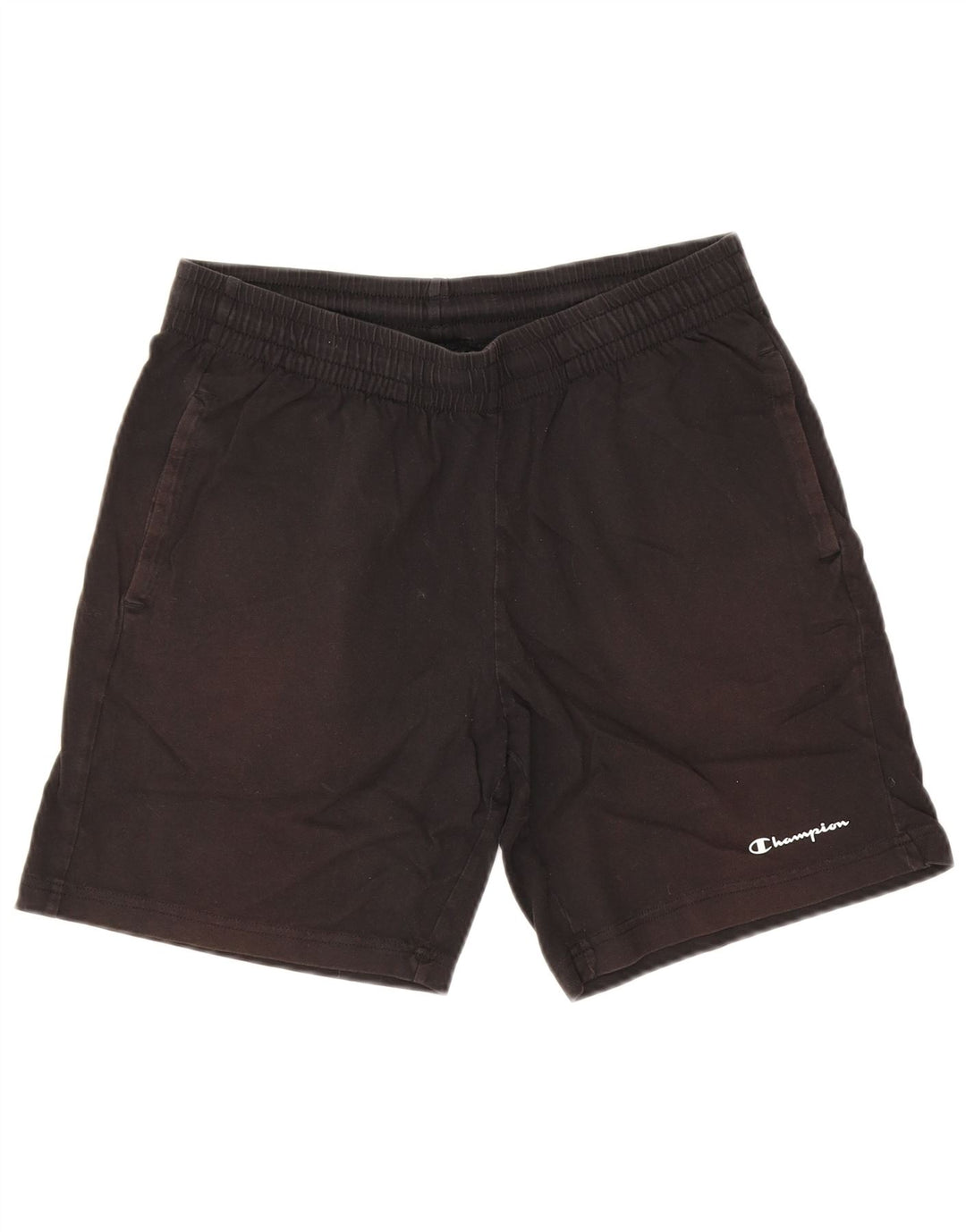 Champion Short de Sport Homme Coton Noir Moyen
