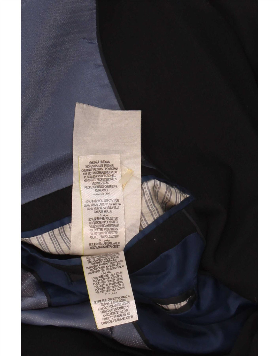 Marks & Spencer Veste blazer à 2 boutons pour homme UK 38 en laine bleu marine moyen