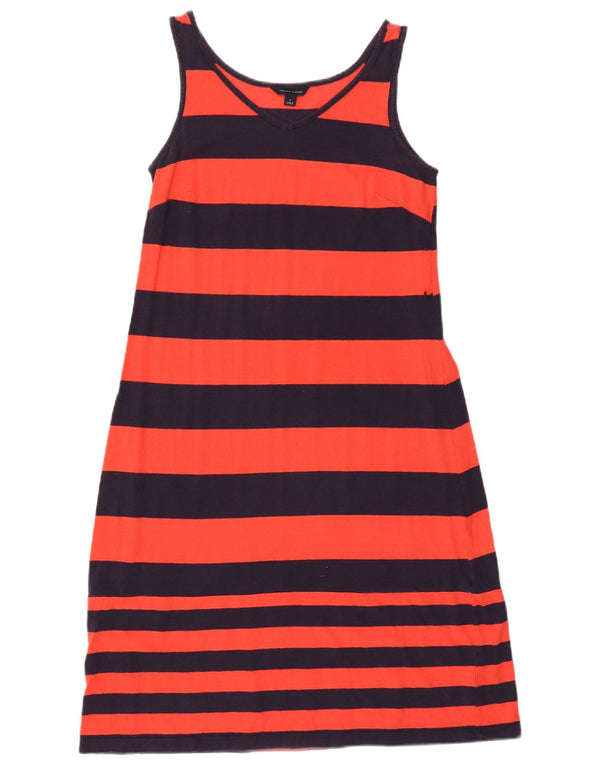 Tommy Hilfiger Robe t-shirt sans manches pour femme UK 12 Rayé rouge moyen