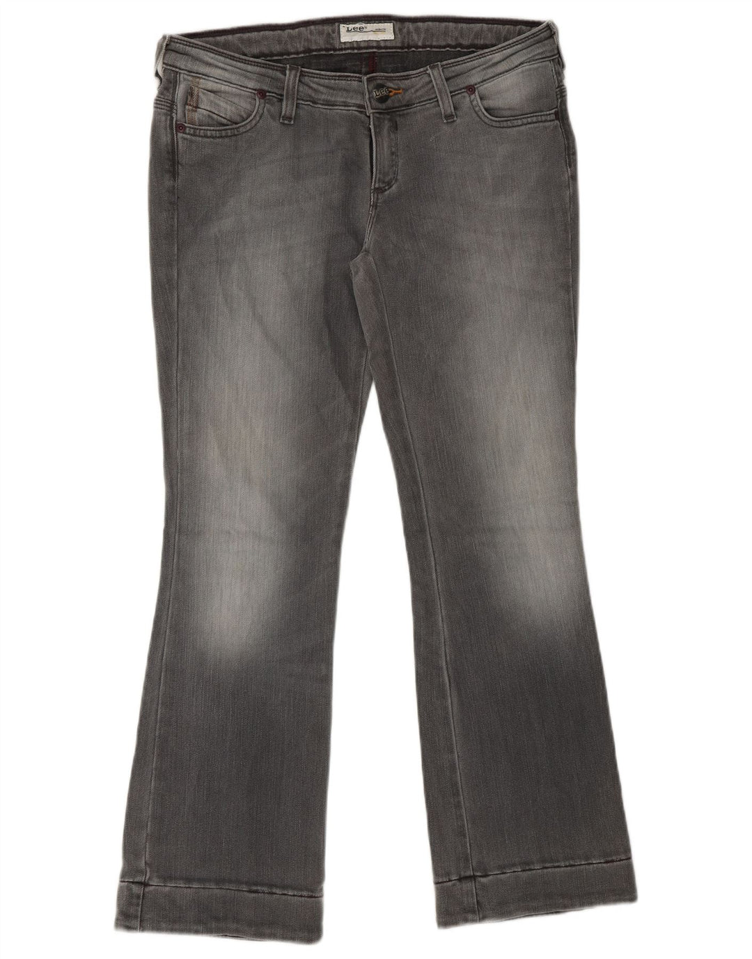 LEE Jean bootcut court Bliss femme W29 L28 gris coton