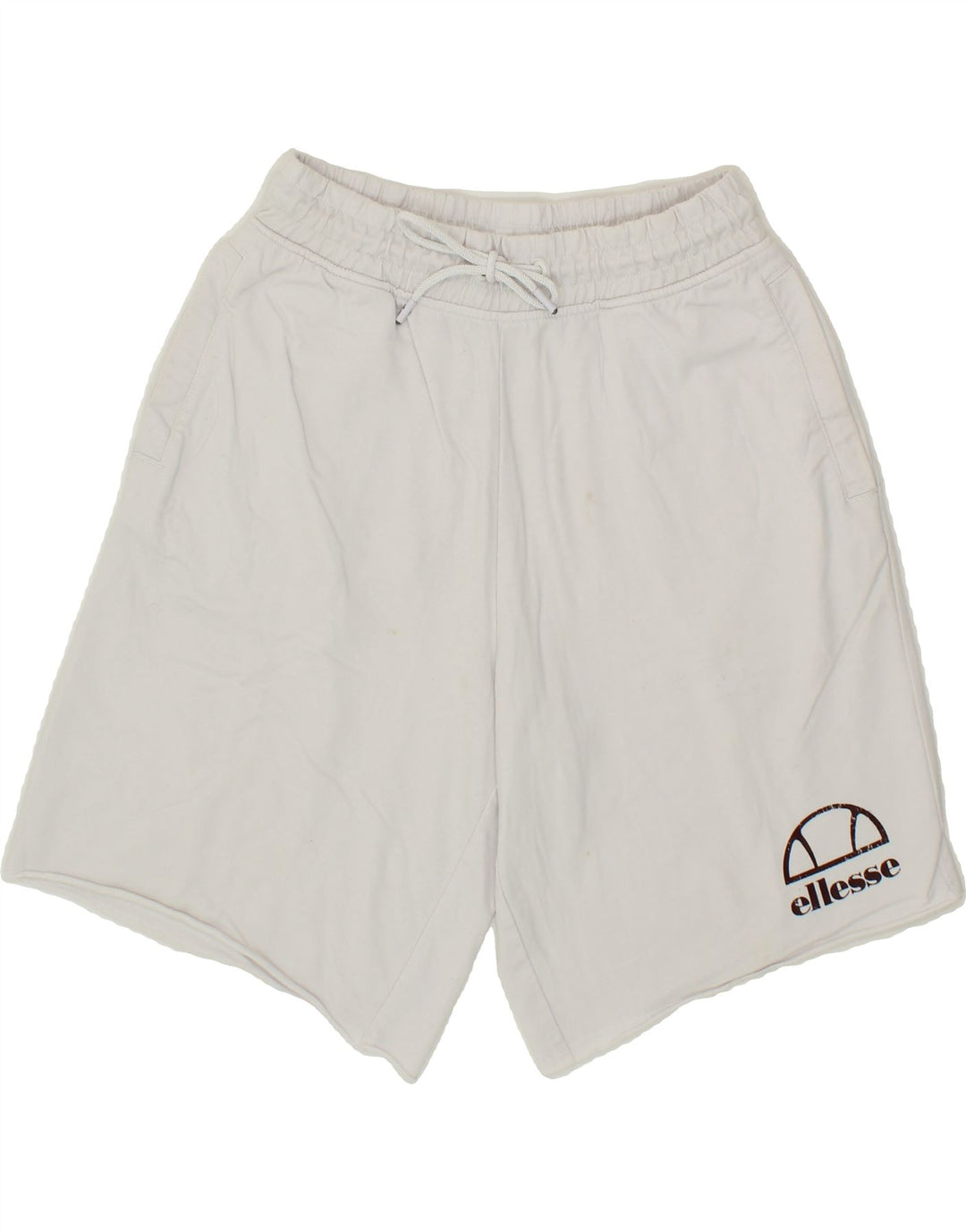 ELLESSE Mens Sport Shorts Small White Cotton Vintage Ellesse and Second-Hand Ellesse from Messina Hembry 