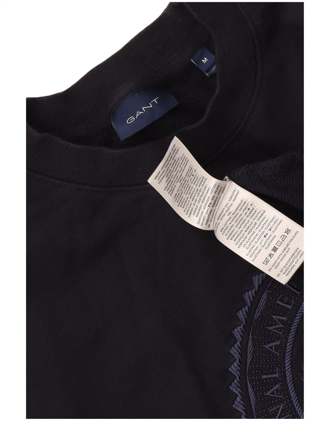 Gant Sweat-Shirt Graphique Homme Bleu Marine Moyen Coton
