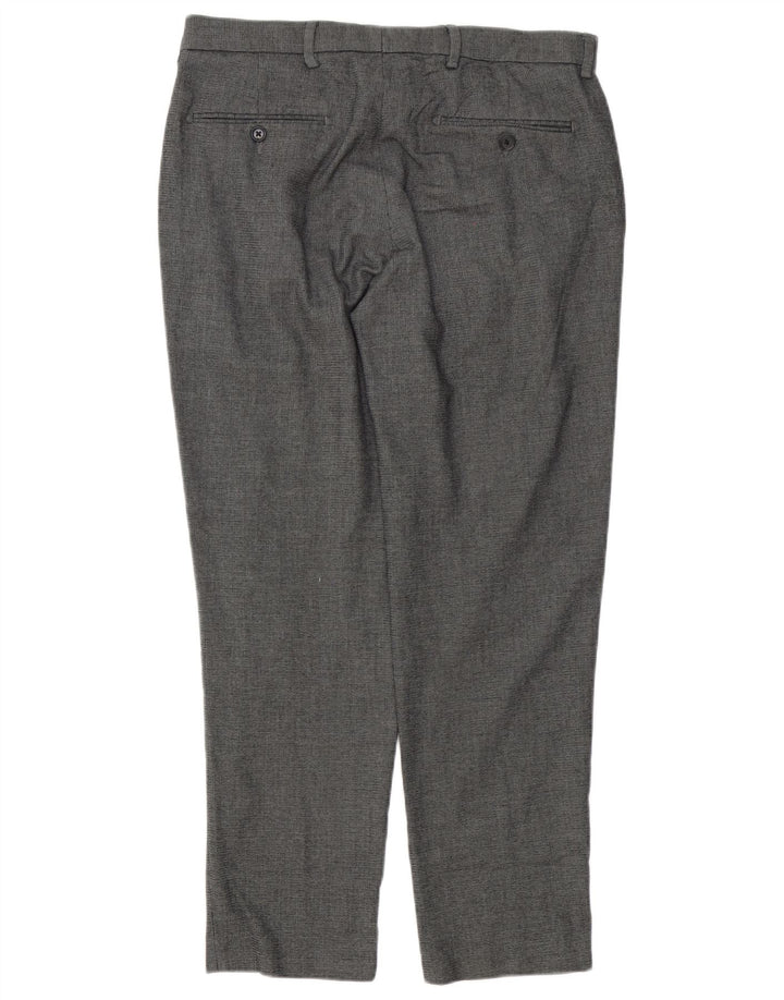 Marks & Spencer Pantalon de costume coupe ajustée pour homme W34 L28 Gris Polyester