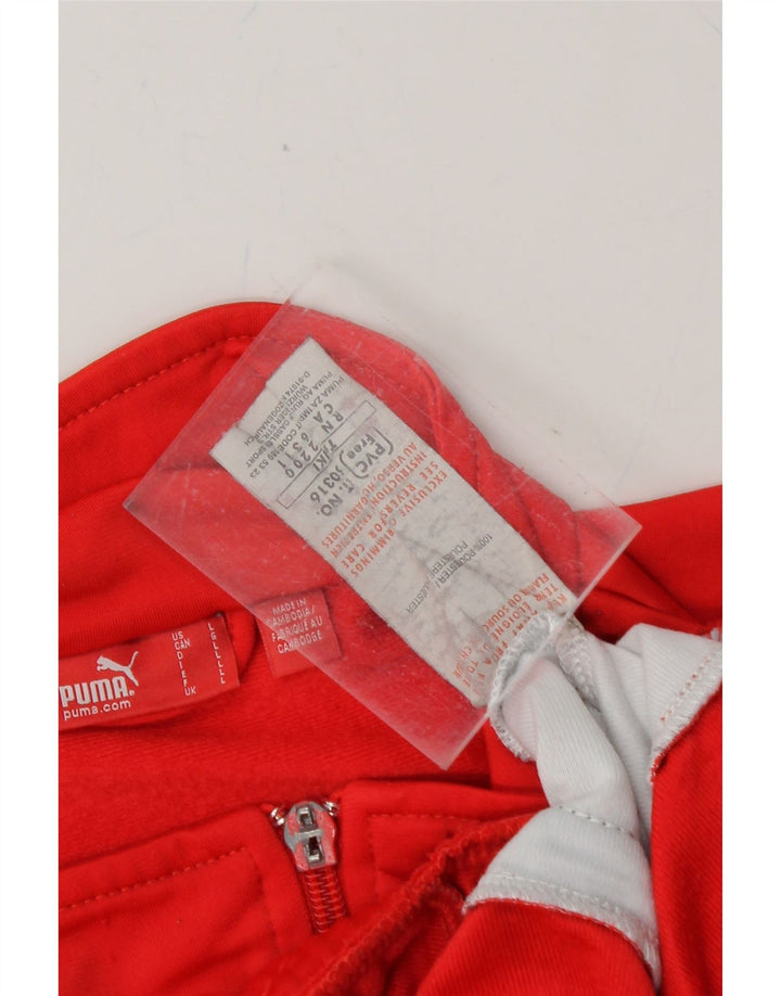 PUMA Mens Tracksuit Top Jacket Large Red Colourblock Polyester Vintage Puma and Second-Hand Puma from Messina Hembry 