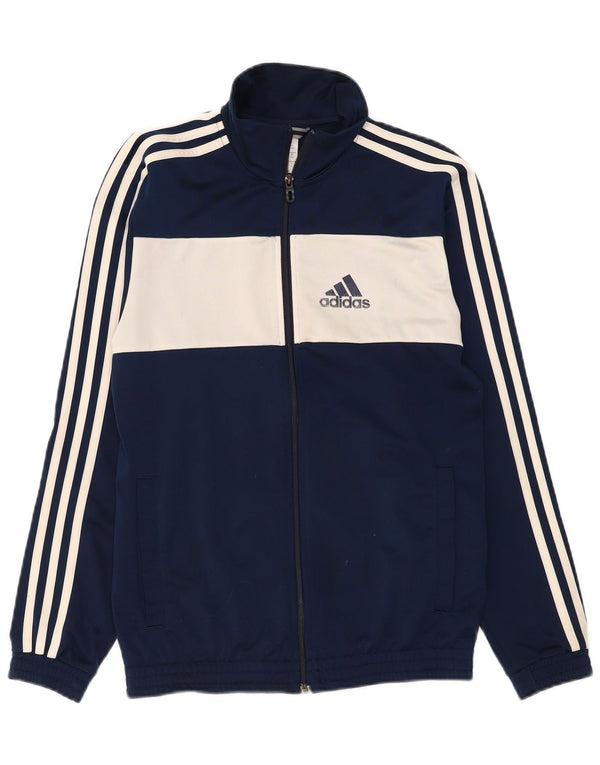 Adidas Veste de survêtement pour homme UK 34/36 Petit Bleu marine Colourblock
