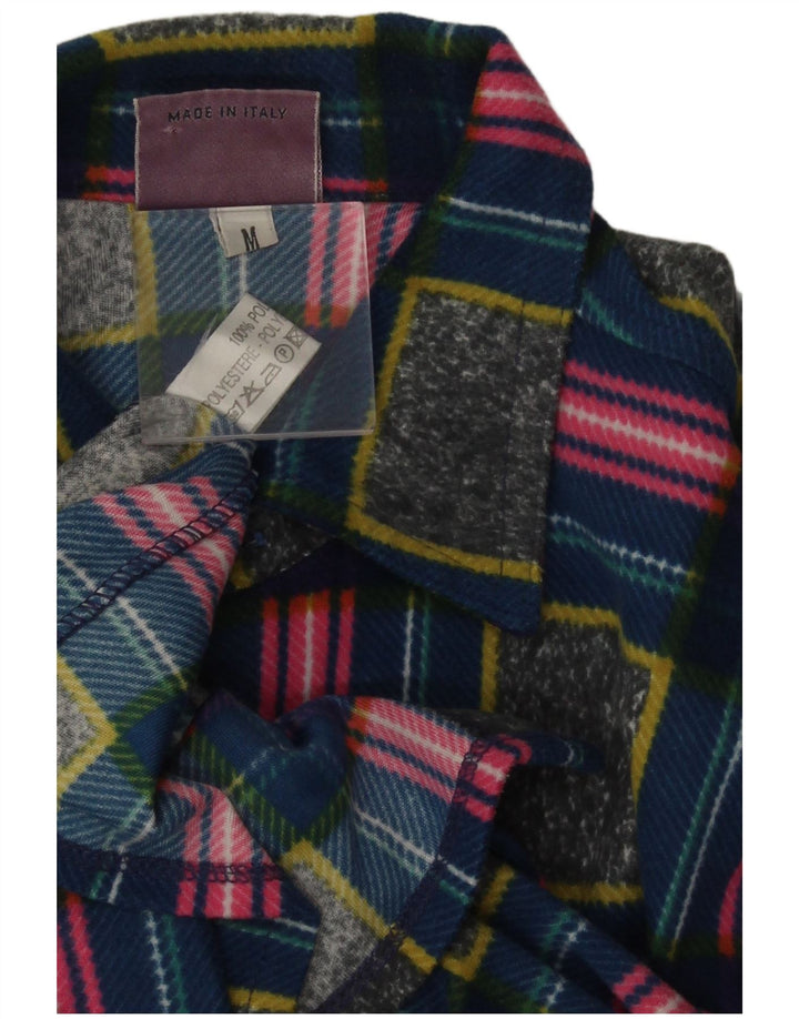 Chemise polaire vintage pour homme en polyester géométrique multicolore moyen